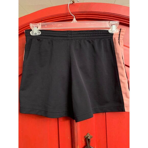 Nike Womens Size Small 4-6 Athletic Shorts Black and Pink Elastic Waist EUC - Picture 2 of 2